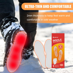 Blobuste insole placed inside shoe demonstrating slim fit benefit