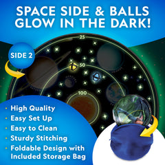 Blue Marble National Geographic close-up of space design showing glowing planets for visual play