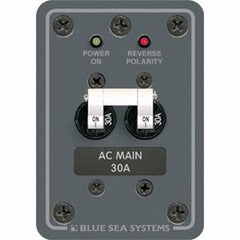 Blue Sea Systems toggle close-up metal switch detail showing durable mechanism and easy manual operation