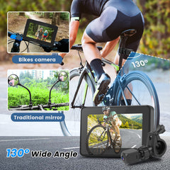 blueear adjustable mount angled for rear coverage, allows precise aiming