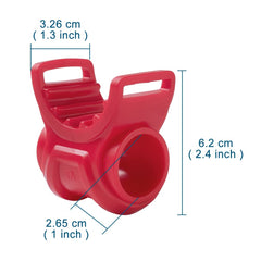 Blueshyhall cradle and strap beside a credit card to show compact size and portability