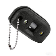 Bnineteenteam front packaging showing compact skate sharpener and pouch benefit: portability
