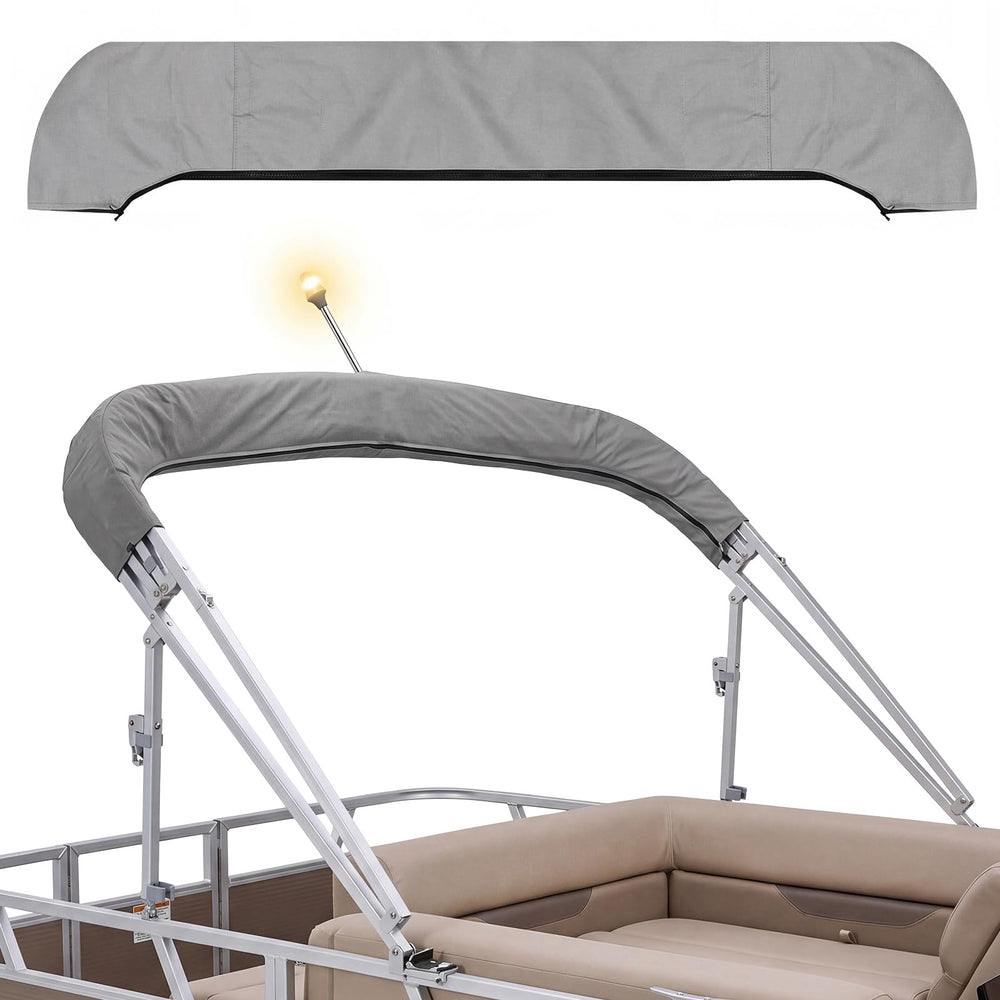 Boao front view of gray oversize boot cover showing full-length protection and neat fit