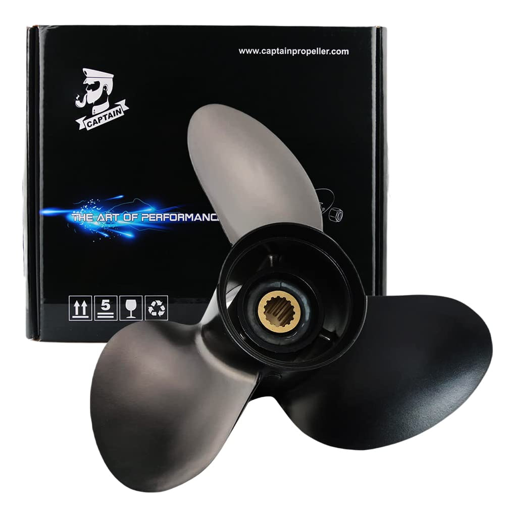 Boatman propeller front view showing blade shape and fit benefits