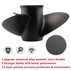 Boatman propeller hub and brass bushing demonstrating secure spline engagement