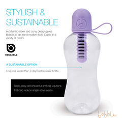 bobble replaceable carbon filter close-up showing mesh and carbon, improves taste