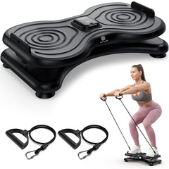BODYWAKER front view showing stable single platform and wide stance for safer twists