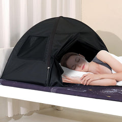BOENBRO front view assembled tent showing full blackout privacy and compact shape
