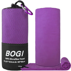 BOGI microfiber texture close-up showing soft fibers and fast drying benefit