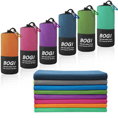 BOGI XL towel front view showing full coverage and color, convenient for beach use