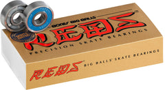 Bones Big Balls Reds front pack showing 16 bearings and branding for fast setup