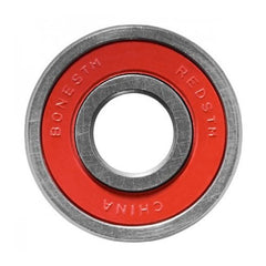 Bones Reds red rubber shield close-up highlighting removable shield for easy maintenance