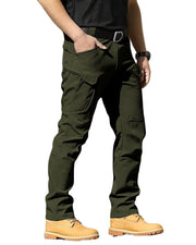 Boonlight front view in army green showing cargo layout and slim fit benefit