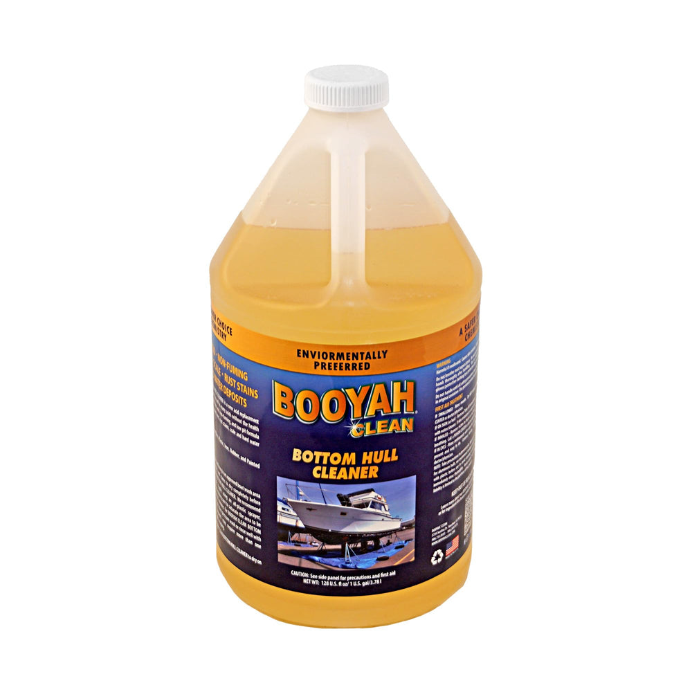 Booyah Clean front label bottle showing product identity and safe formula benefit