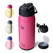BOTTLE BOTTLE front view in viva magenta showing compact durable design and appeal