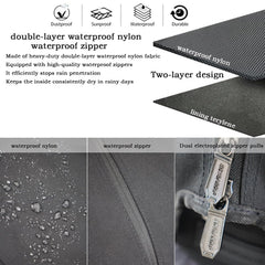 BOYEAGOLF hook and loop with adjustable snaps securing the hood snugly