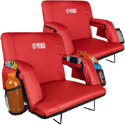 BRAWNTIDE front view folded seat showing compact portability and padded comfort