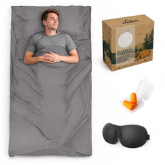 BREENHILL front view of sleep liner showing full adult fit and comfort