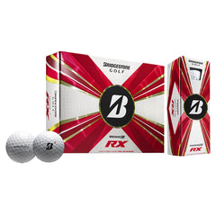 Bridgestone Golf ball on tee at sunrise, illustrating increased distance and flight