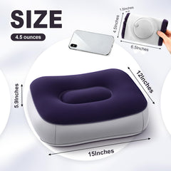 BrightRow close-up of built-in pump button for fast one-minute inflation