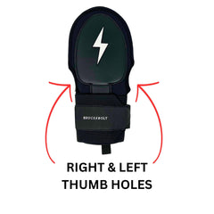 BRUCE BOLT protective plate detail showing TPU protection against impact