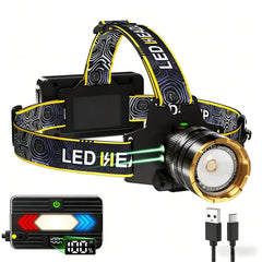 Bud K front view showing lamp face and brightness, highlights powerful illumination