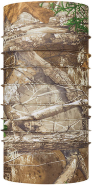 Buff CoolNet front view showing full pattern and fit for sun protection