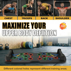 BUILDING BONDS ENT. resistance bands and sliding discs arranged to show included full-gym accessories