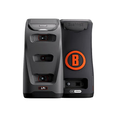 Close-up of Bushnell LPi three-camera array capturing impact for accuracy