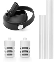BUZIO straw lid front view showing durable design and easy sip