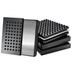 BXI front view of four rubber pads showing compact design and durable build benefit