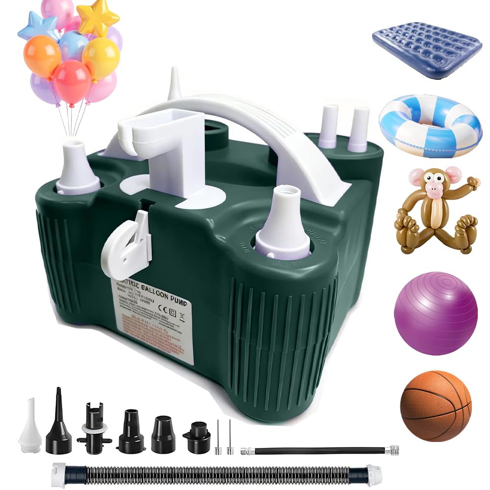Bygons front view of electric pump showing compact design and quick inflation benefit