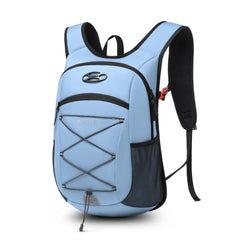 Bymontin front view showing two zippered compartments and organized storage benefit