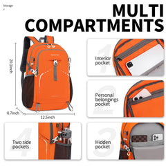 Bymontin folded into its pocket for compact travel storage benefit