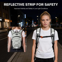 Bymontin elastic side mesh pocket holding a bottle for quick-access hydration