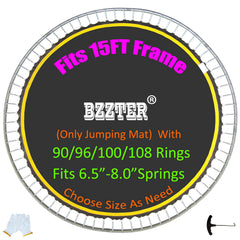 Bzzter front view of replacement mat showing full surface and benefit of clear fit