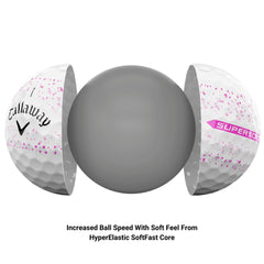 Callaway ball in flight after driver showing distance and stable trajectory for longer carries