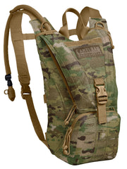 CamelBak Ambush front pack view showing compact Multicam design and quick access pockets