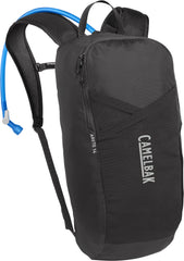 CamelBak Arete 14 front pack view showing slim profile and reflective details for visibility