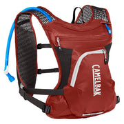 CamelBak Chase vest front view showing hydration pack and quick-access pockets for convenience
