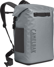 CamelBak front view of cooler backpack showing capacity and pockets for easy transport