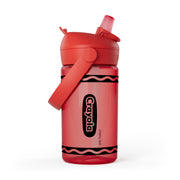 CamelBak front view of Cherry Red bottle showing bright Crayola color and compact shape