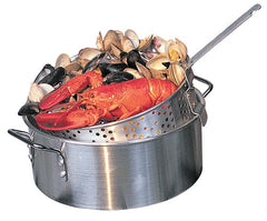 Camp Chef pot placed on propane burner demonstrating stable outdoor use benefit