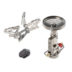 campingmoon XT-2F front view showing compact titanium body and regulator benefit