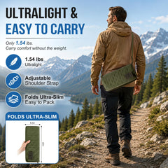 Camplist fabric and frame detail showing reinforced construction and durability