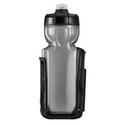 Cannondale front view of bottle and cage showing aerodynamic shape and secure fit