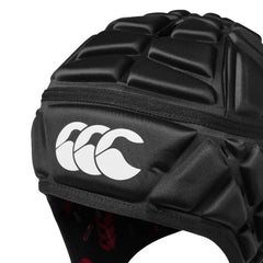 Canterbury Raze soft breakaway chin strap detail improving safety and comfort