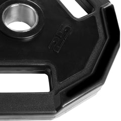 CAP Barbell rubber coating close-up highlighting protective surface to prevent floor damage
