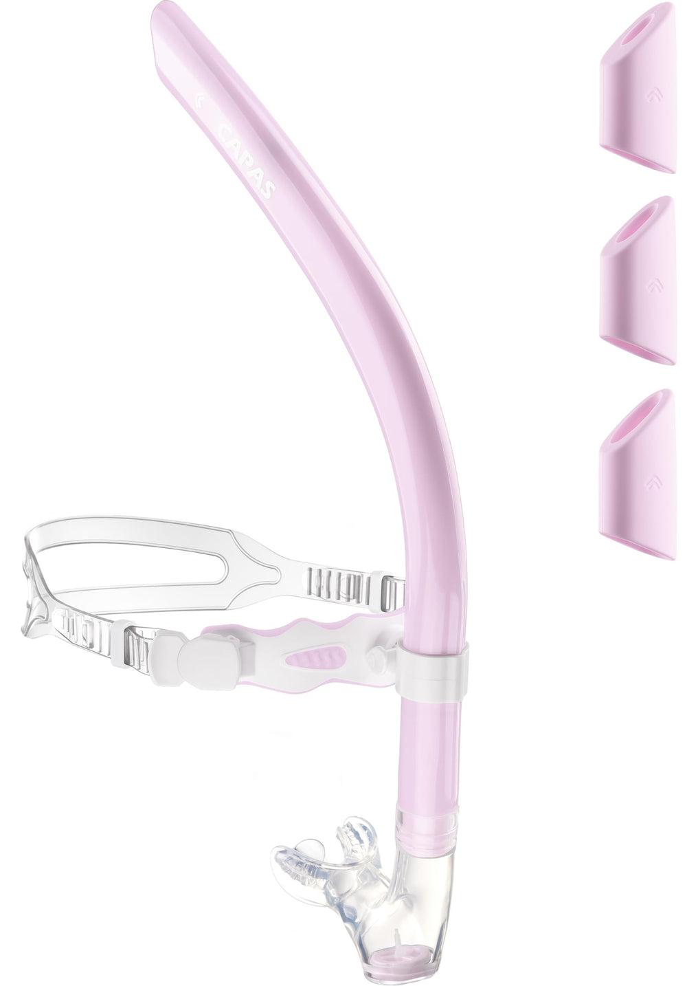 CAPAS front view showing stable center-mount and headband for secure fit