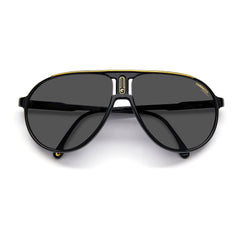 Carrera side profile showing temple length for secure fit and all-day comfort benefit